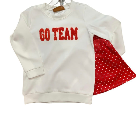 Girls Go Team Skort Set-Red by Millie Jay