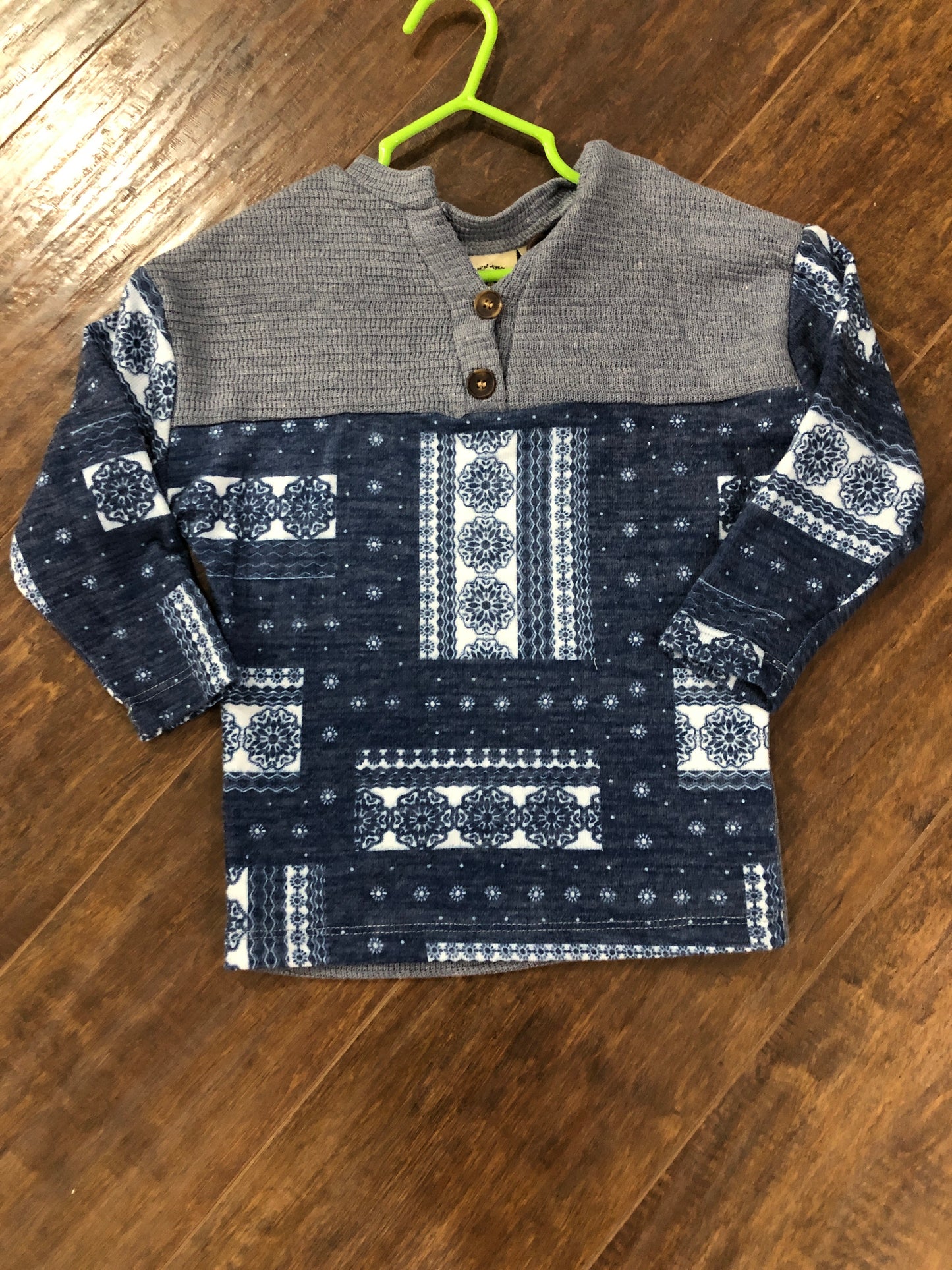 Girls Chambray Blue Top by Grace & Emma