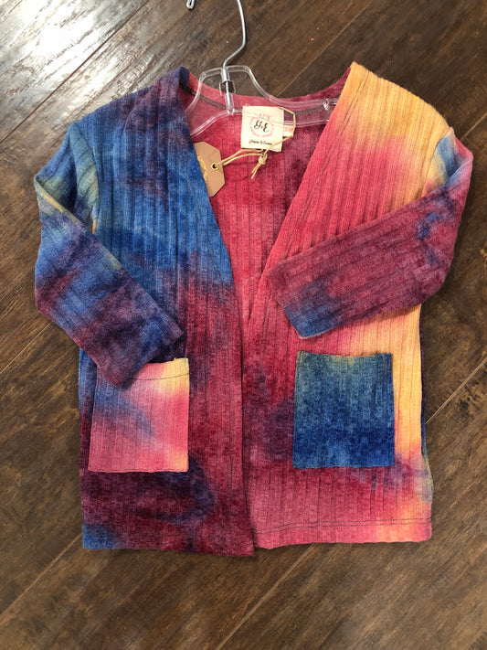 Girls Multi-Color Open Front Cardigan by Grace & Emma