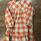 Girls Hadlee Plaid L/S Ruffle Hem Romper or Dress by RuffleButts