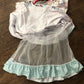 Girls Farm Animal Dress w/Faux Button Front by Clover Cottage