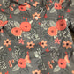 Girls Gray Floral Dress by Three Sisters