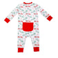 Boys Santa's Tractor Unisex Playsuit by Ishtex