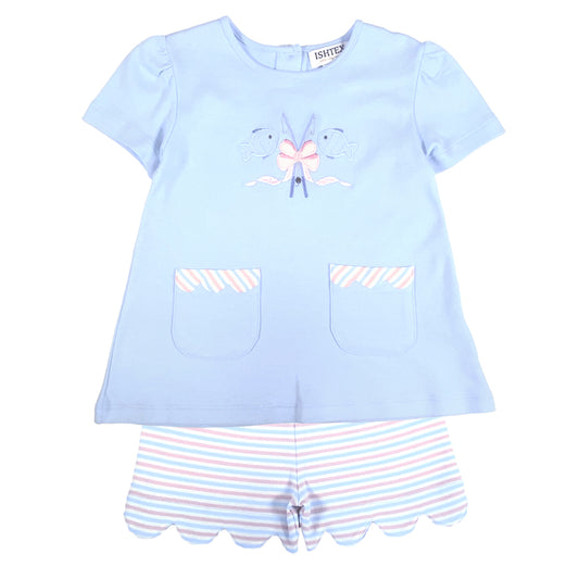 Girls Fishing Shorts Set by Ishtex