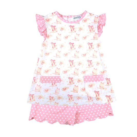 Girls Cowboy Shorts Set by Ishtex