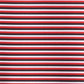 Men's Micro Red, Black & White Stripe Polo by Meripex