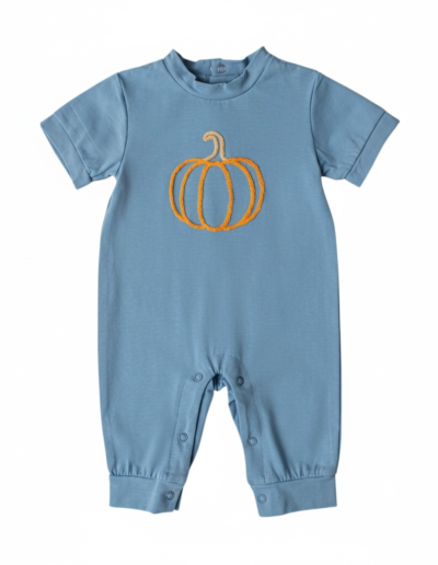Boys Pumpkin Patch Romper by Three Sisters