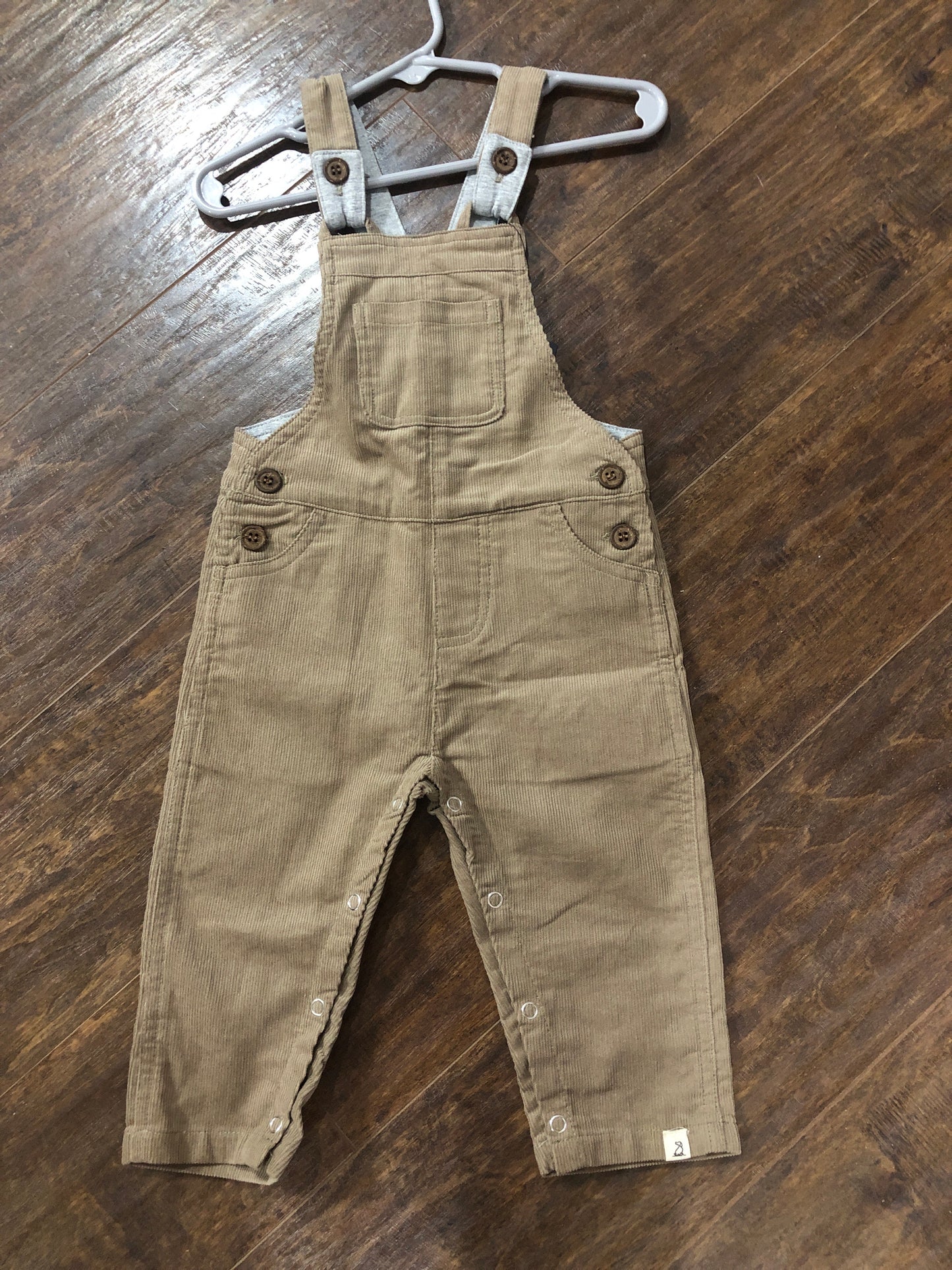 Boys Tan Corded Overalls by Me & Henry
