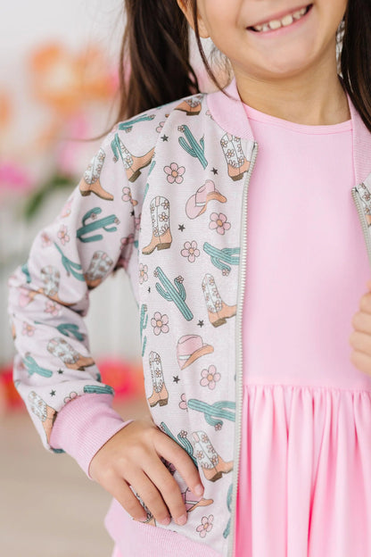 Girls Cactus Cowgirl Shimmer Jacket by Mila & Rose