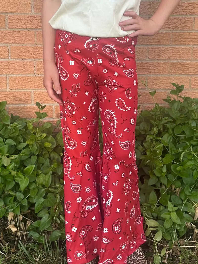 Girls Red Bandana Babe Bells by Sterling Kreek