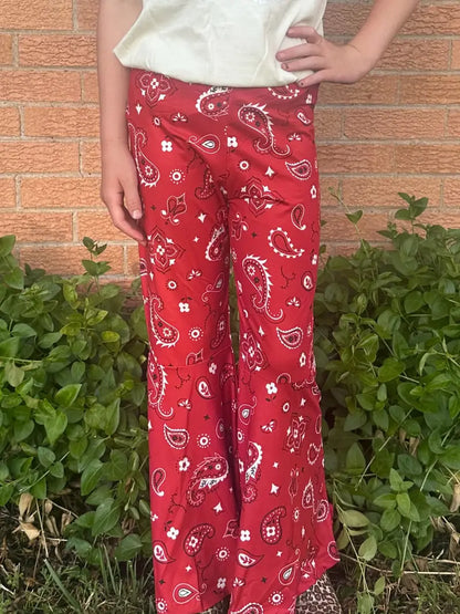Girls Red Bandana Babe Bells by Sterling Kreek