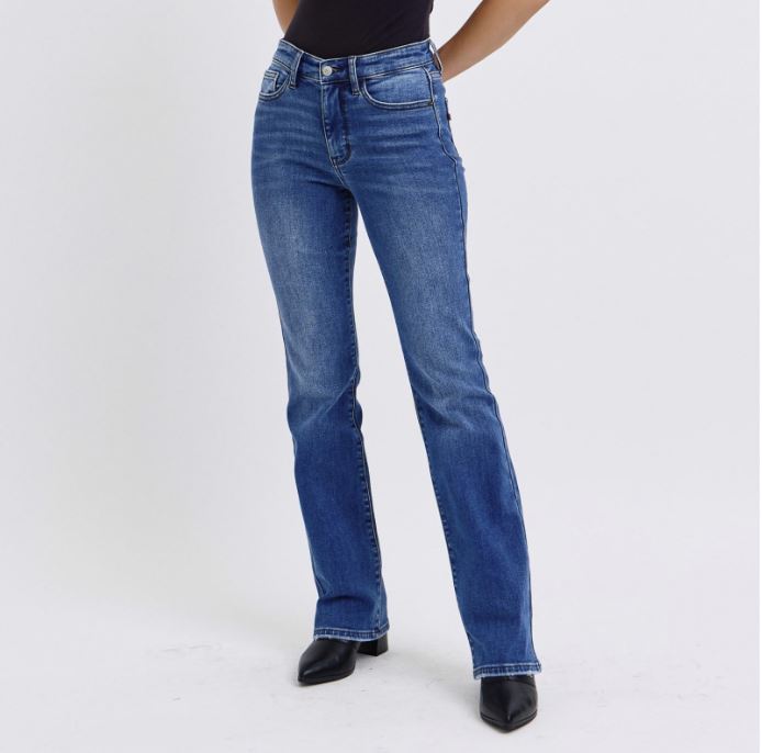 Ladies MR Thermal Bootcut Jeans by Judy Blue