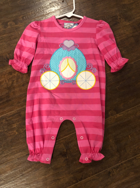 Girls Princess Carriage on Romper by Three Sisters