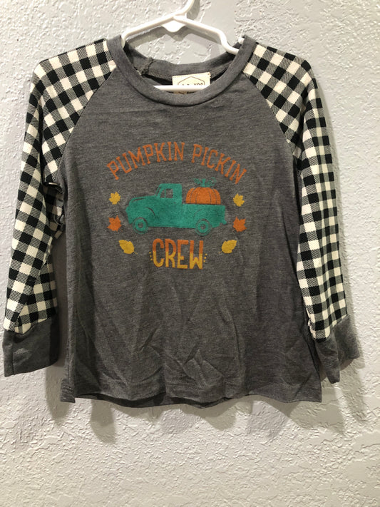 Girls Pumpkin Pickin Crew T-Shirt