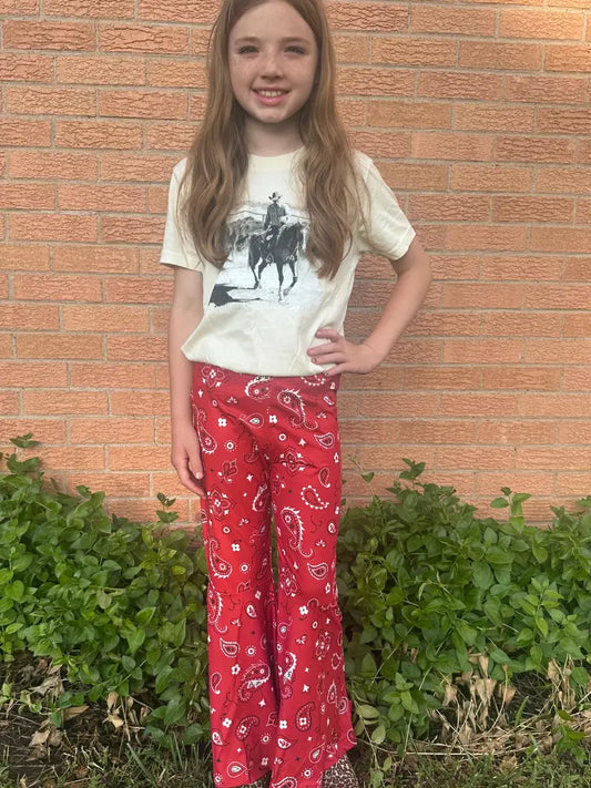 Girls Red Bandana Babe Bells by Sterling Kreek
