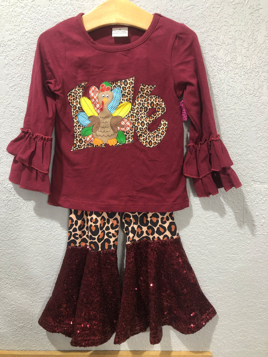 Girls Turkey 2-Piece Set