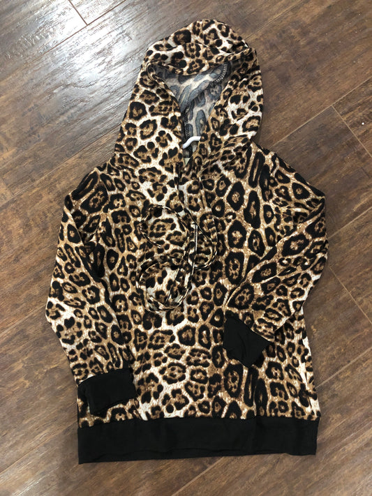 Girls Hooded Animal Print Pullover by Grace & Emma