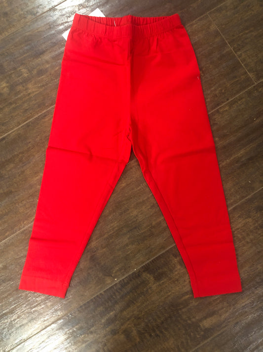 Girls Red Leggings by Ishtex