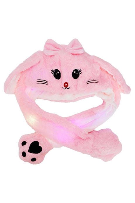 Animal Pals Led Light-Up Ear Moving Fluffy Fur Hat