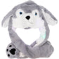 Animal Pals Led Light-Up Ear Moving Fluffy Fur Hat