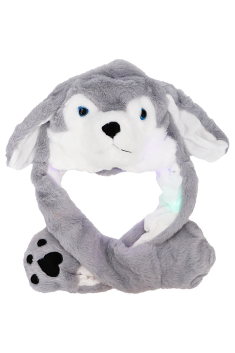 Animal Pals Led Light-Up Ear Moving Fluffy Fur Hat