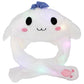 Animal Pals Led Light-Up Ear Moving Fluffy Fur Hat