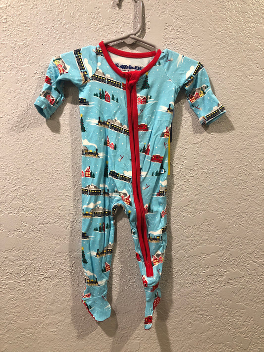 Boys All Aboard Footed 1-Pc or 2-Pc Pajama by RuggedButts