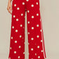Ladies Red and White Poka Dot Set