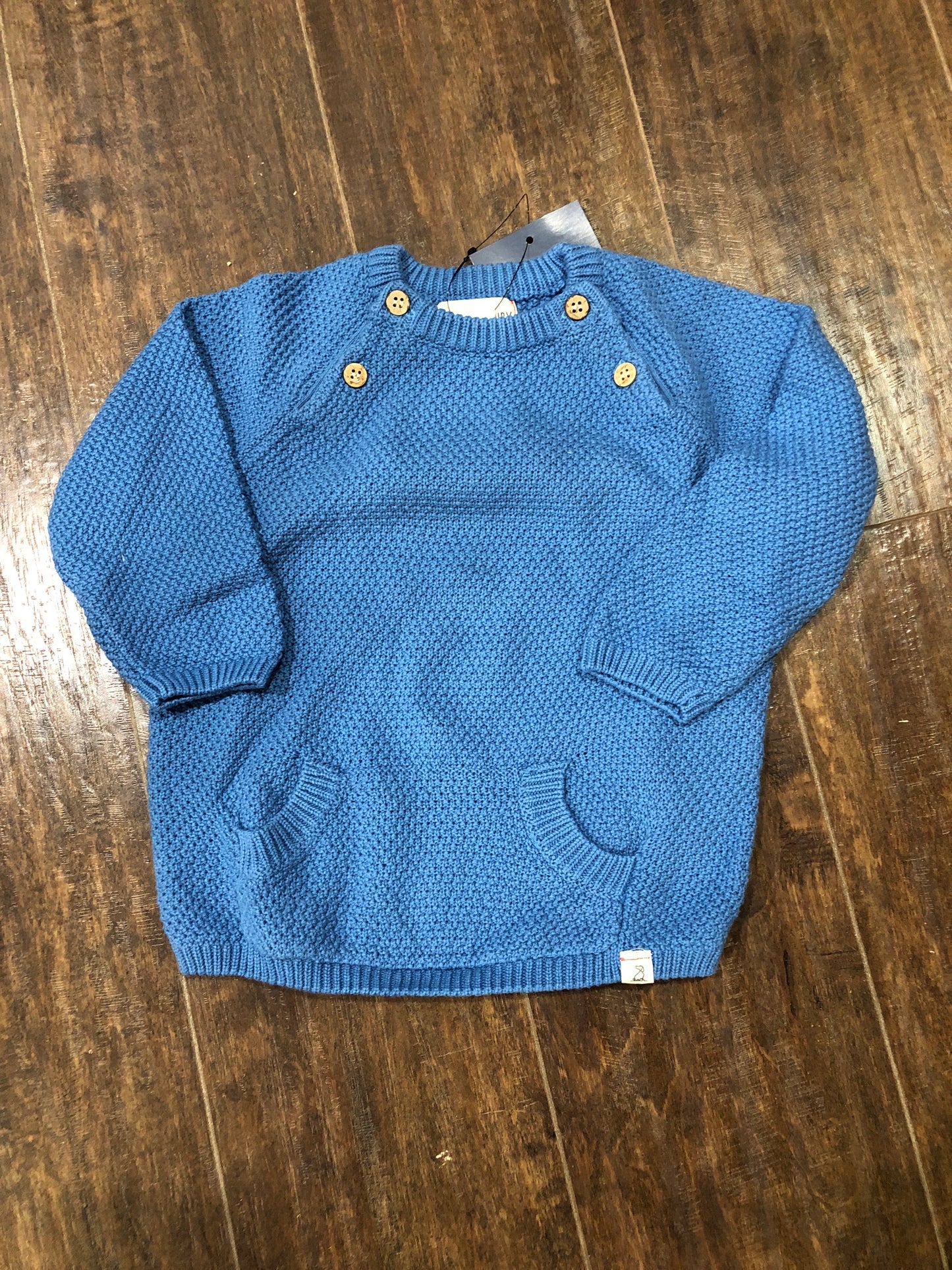 Boys Blue Sweater w/Kangaroo Pockets by Me & Henry