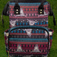 Bull Skull Geometric Print Diaper Bag