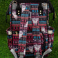 Bull Skull Geometric Print Diaper Bag