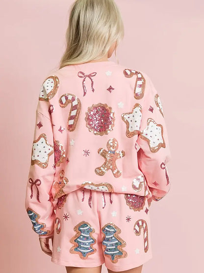 Ladies Christmas Cookies Sweatshirt by Belle Cher