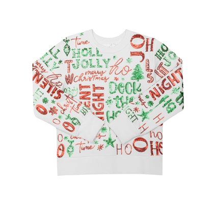 Ladies Christmas All Over Long Sleeve Shirt by Belle Cher