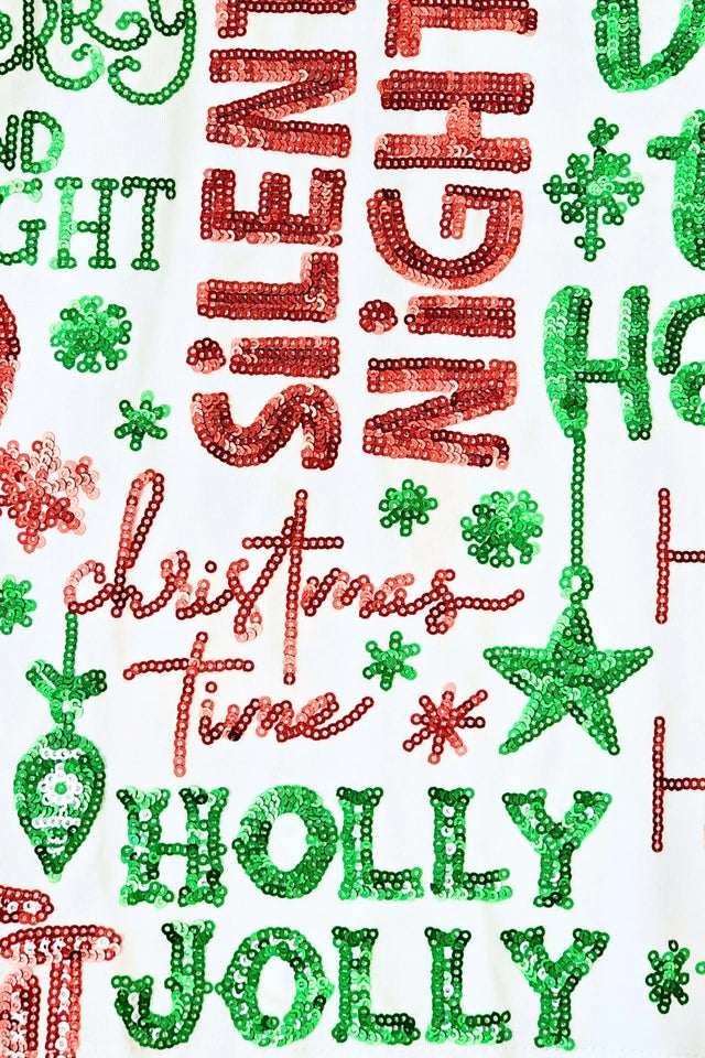 Ladies Christmas All Over Long Sleeve Shirt by Belle Cher
