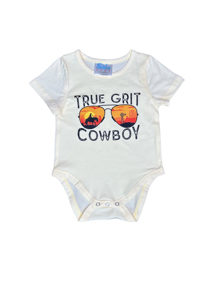 Boys True Grit Cream Onesie or Tee by Shea Baby