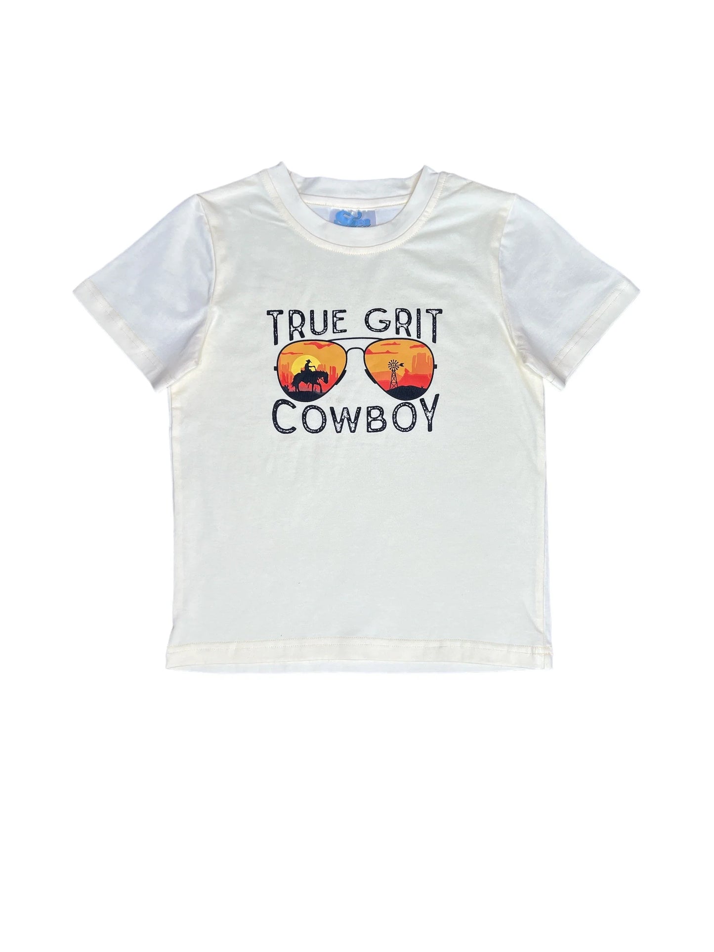 Boys True Grit Cream Onesie or Tee by Shea Baby