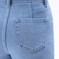 Ladies BAYEAS Elowen High Rish Shorts - Light Blue
