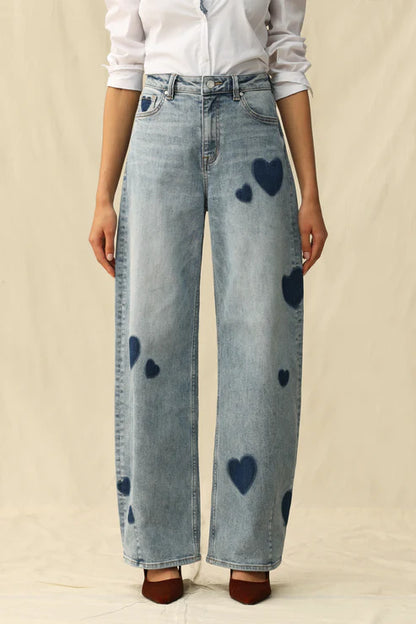 Ladies BAYEAS Rosalind High Rise Barrel Pants-Heart