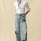 Ladies BAYEAS Rosalind High Rise Barrel Pants-Heart