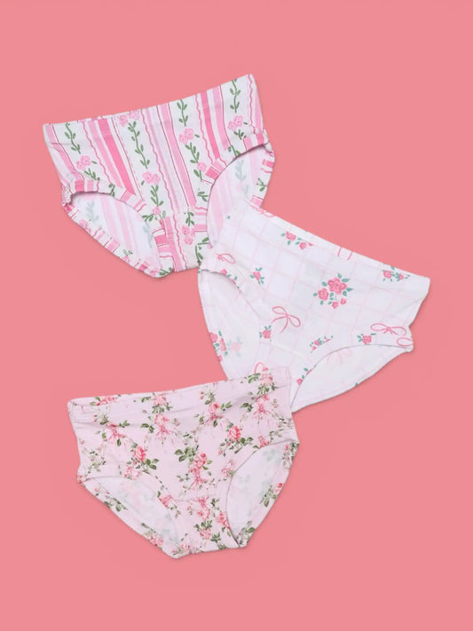 Girls Blooming Trellis Dream Brief Set by Dream Big Little Co.
