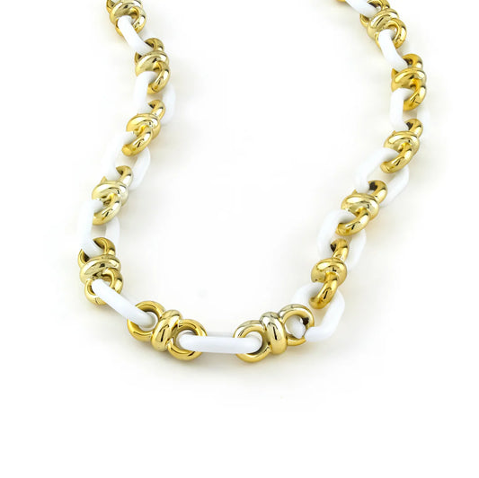 Bodacious White Necklace by Erimish