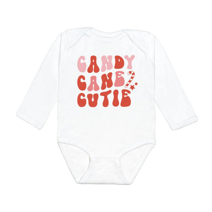 Girls Candy Cane Cutie L/S Onesie or T-shirt by Sweet Wink