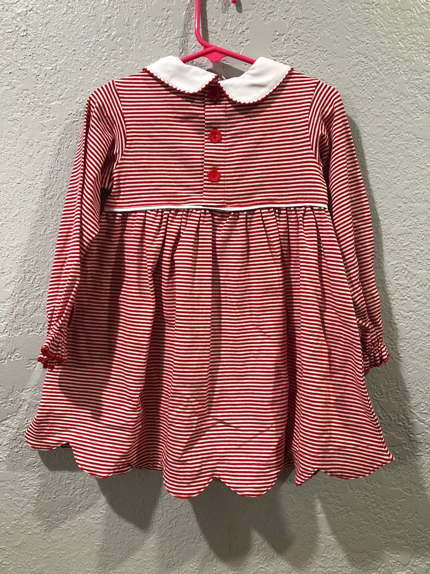 Girls Red/White Stripe Bloomer Set or Dress by Ishtex