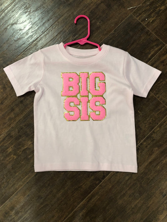 Girls Pink Big Sis T-Shirt by Sweet Winks