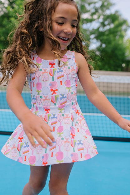 Girls Caitlin Athletic Dress in Perfect Match