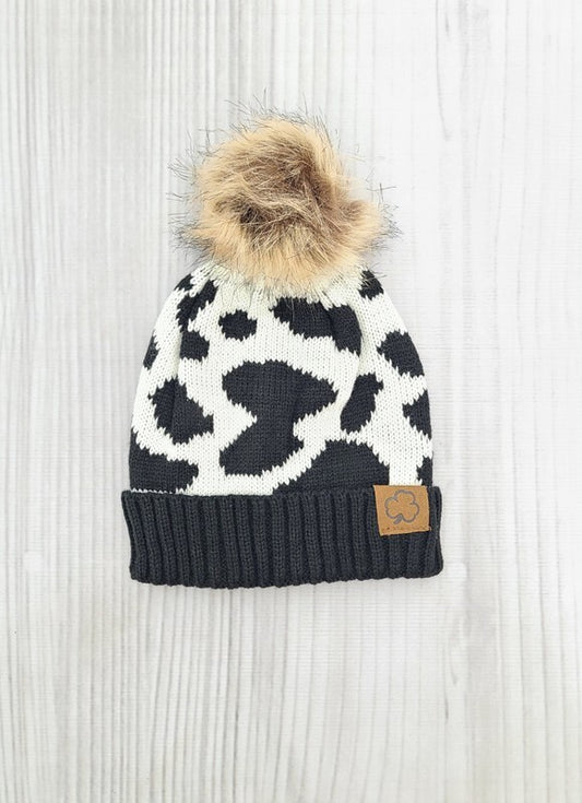Cow Girls Beanie Hat by Clover Cottage