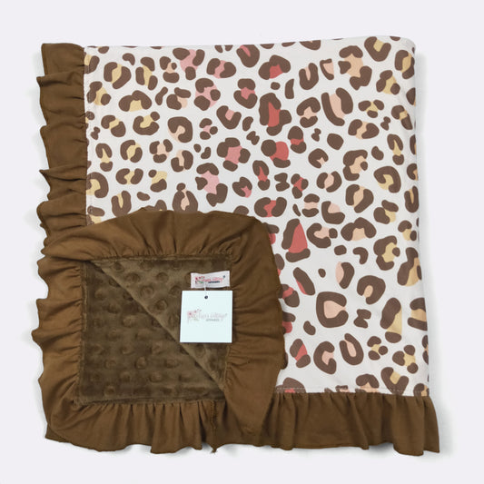 Autumn Leopard Blanket by Clover Cottage