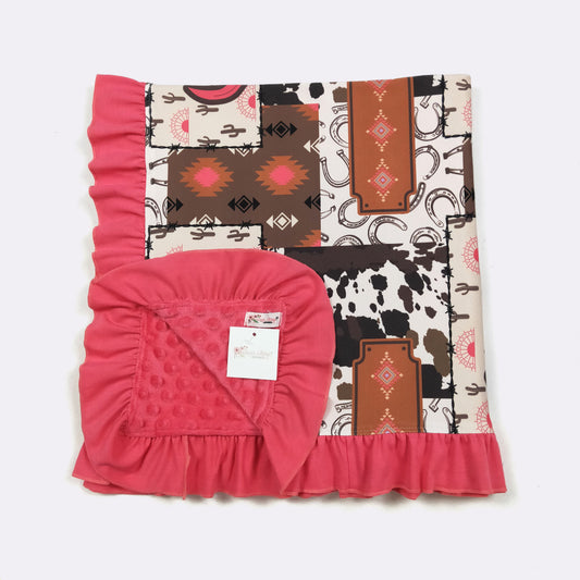 Electric Longhorn Blanket by Clover Cottage