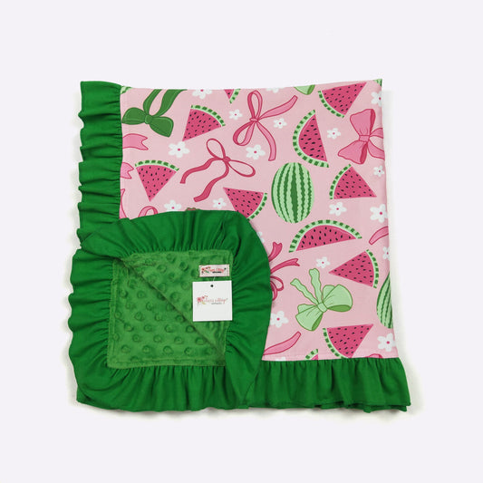 Watermelon Sugar Blanket by Clover Cottage