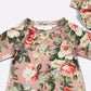 Baby Girls Clover Cottage Blush Garden Baby Gown